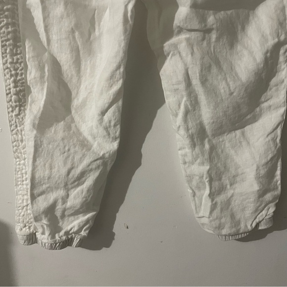 Athleta Cabo 100% linen joggers white 22591 - Picture 6 of 16